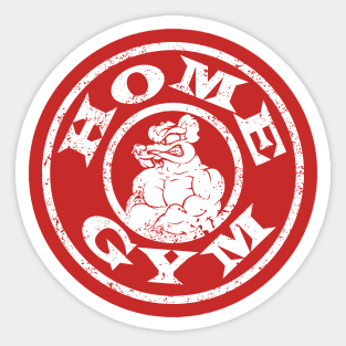 Home Gym (white print) Sticker